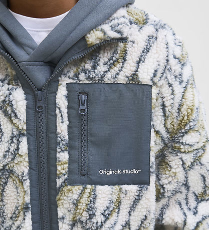 Jack & Jones Fleece Jacket - JorVesterbro - Stormy Weather/AOP