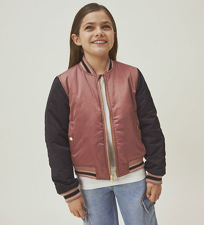 Name It Bomber Jacket - Reversible - NkfMariska - Black/Pink w.  Name It Bomber Jacket - Reversible - NkfMariska - Black/Pink w.