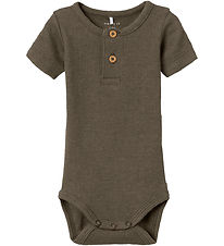 Name It Bodysuit s/s - Noos - NbmKab - Bungee Cord/Melange Name It Bodysuit s/s - Noos - NbmKab - Bungee Cord/Melange
