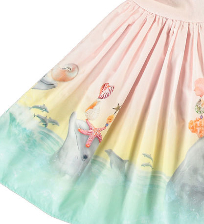 Molo Dress - Rib - Cissa - Wave Jumping w. Dolphins