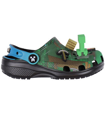 Sandales av. Lumières Crocs - Classic Clog K - Bleu/Noir av. Min