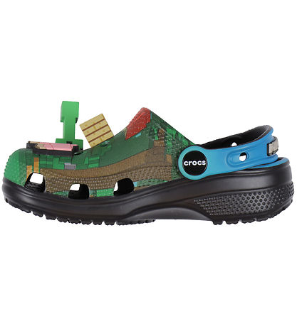 Sandales av. Lumières Crocs - Classic Clog K - Bleu/Noir av. Min