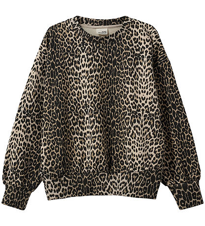 Sofie Schnoor Sweatshirt - Elisy - Light Brown Leopard w. Black