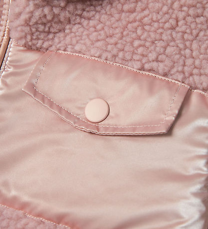 Name It Flecce jacket - Teddy - NmfMiffi - Pale Mauve
