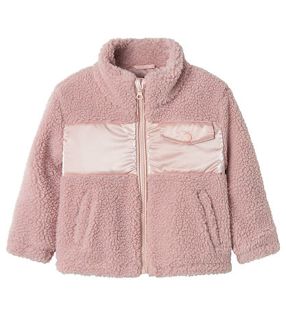 Name It Flecce jacket - Teddy - NmfMiffi - Pale Mauve