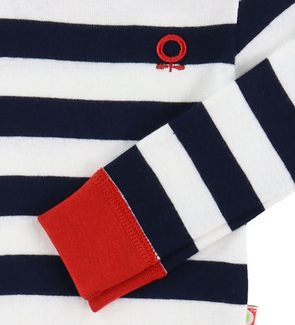 Katvig Bodysuit l/s - Navy/White