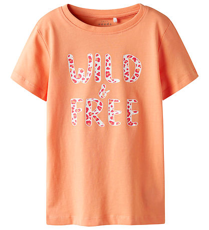 T-Shirt Name It - Noos - NkfVanaya - Papaya Punch/Wild & Gratuit T-Shirt Name It - Noos - NkfVanaya - Papaya Punch/Wild & Gratuit