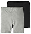 Name It Bicycle Shorts - Noos - 2-Pack - NkfVivian - Black/Grey 