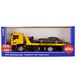 Siku Truck w. Car - 1:55 - Breakdown Truck - Yellow Siku Truck w. Car - 1:55 - Breakdown Truck - Yellow