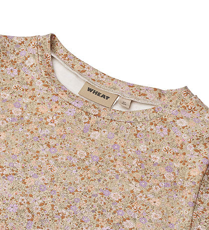 Wheat T-shirt - Manna - Lilac Flower Meadow