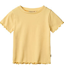 Wheat T-shirt - Rib - Alicia - Golden Yellow Wheat T-shirt - Rib - Alicia - Golden Yellow