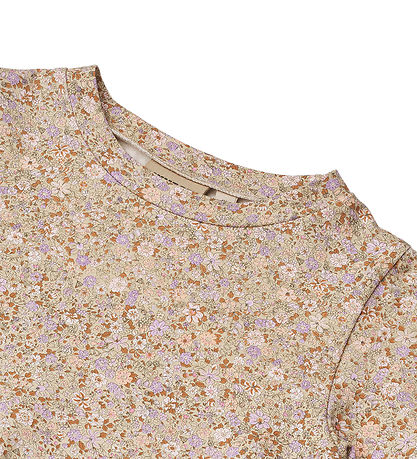 Wheat Dress - Anna - Lilac Flower Meadow