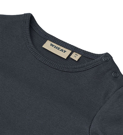 Wheat Bodysuit l/s - Rib - Spencer - Navy
