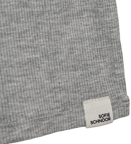 Sofie Schnoor Blouse - Rib - Petriciasb - Grey Melange