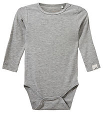 Sofie Schnoor Bodysuit l/s - Rib - DicteSB - Grey Melange Sofie Schnoor Bodysuit l/s - Rib - DicteSB - Grey Melange