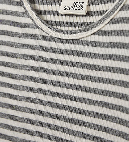 Sofie Schnoor T-shirt - Nataliasy - Rib - Grey Striped