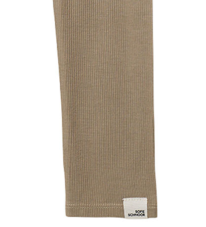 Sofie Schnoor Leggings - Rib - Nalinesb - Dark Sand