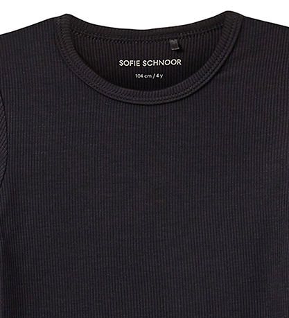 Sofie Schnoor Blouse - Rib - Petrician - Zwart Sofie Schnoor Blouse - Rib - Petrician - Zwart