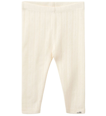 Sofie Schnoor Leggings - Nalinesb - Off White w. Pointelle