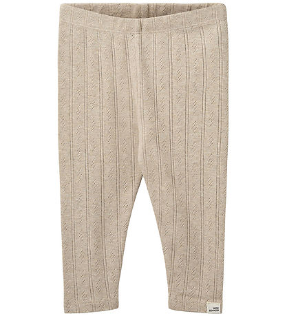 Sofie Schnoor Leggings - Nalinesb - Beige w. Pointelle