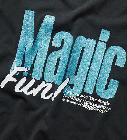 Mads Nørgaard T-shirt - Sadness - Black/Blue w. Glitter