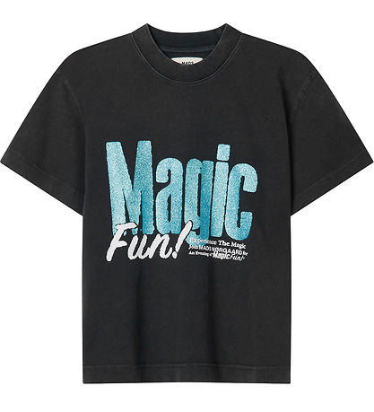 Mads Nørgaard T-shirt - Sadness - Black/Blue w. Glitter