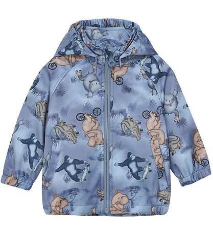Minymo Softshell Jacket - Flint Stone w. Print Minymo Softshell Jacket - Flint Stone w. Print