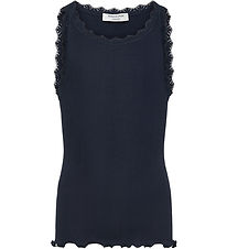 Rosemunde Top - Rib - Balta - Navy w. Lace Rosemunde Top - Rib - Balta - Navy w. Lace