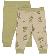 Mikk-Line Leggings - 2-Pack - Gray Green Mikk-Line Leggings - 2-Pack - Gray Green