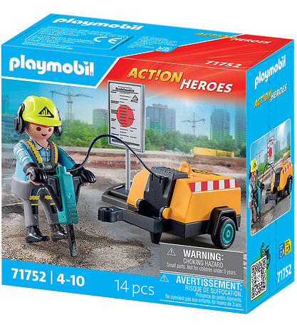 Playmobil Action Heroes - Construction Worker - 71752 - 14 Parts