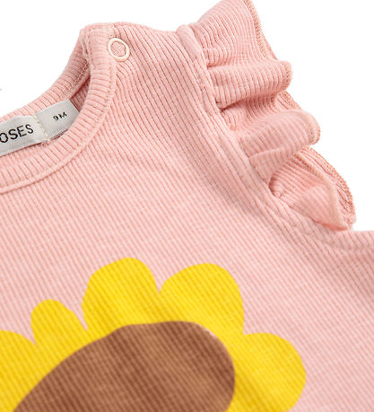 Bobo Choses Body u/ä - Rib - Solros - Ljus Rosa