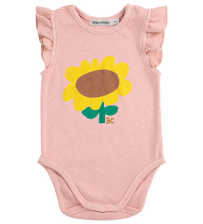 Bobo Choses Body u/ä - Rib - Solros - Ljus Rosa
