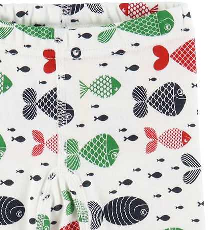 Katvig Leggings - White w. fish