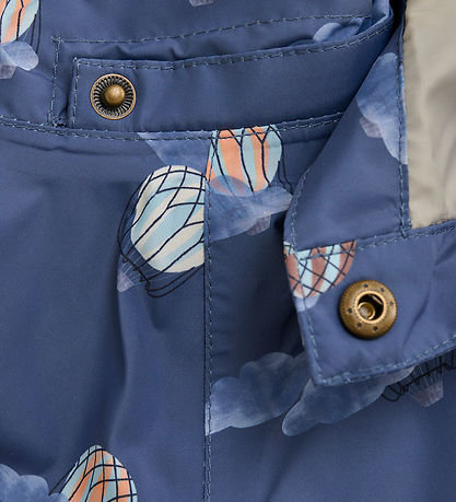 En Fant Lightweight Jacket - Vintage Indigo w. Hot air balloons