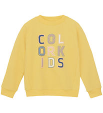 Color Kids Sweatshirt - Banana Cream m. Print Color Kids Sweatshirt - Banana Cream m. Print