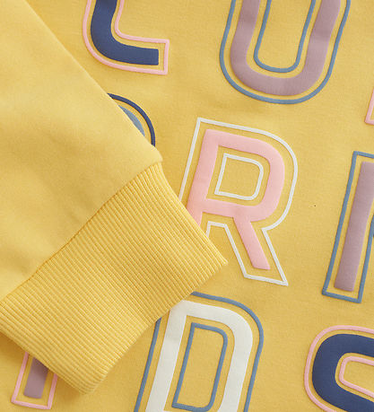 Color Kids Sweatshirt - Banana Cream m. Print Color Kids Sweatshirt - Banana Cream m. Print