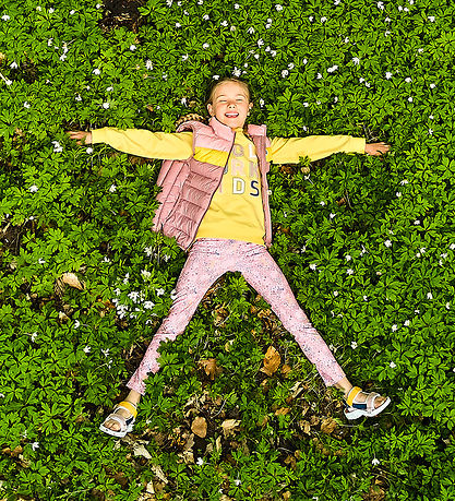 Color Kids Sweatshirt - Banana Cream m. Print Color Kids Sweatshirt - Banana Cream m. Print