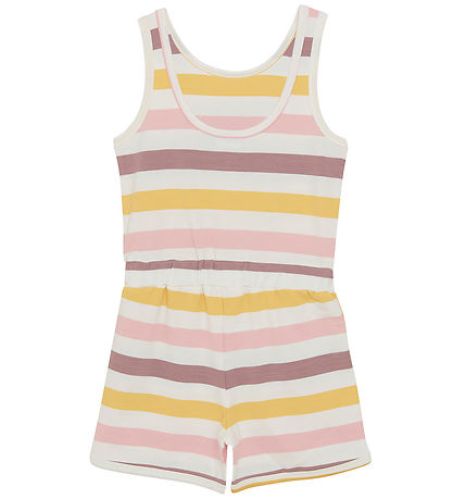 Color Kids Sommerdrakt - Coral Blush m. Striper