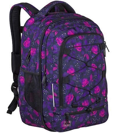 Jeva School Backpack - Survivor - Dark Rose