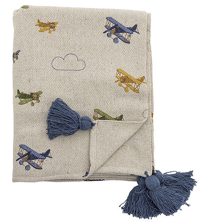 Bloomingville Mini Blanket - 160x130 cm - Plane Blanket - Nature