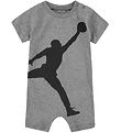 Jordan Summer Romper - Carbon Heather w. Print Jordan Summer Romper - Carbon Heather w. Print