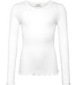 Rosemunde Blouse - Rib - Balta - New White w. Lace Rosemunde Blouse - Rib - Balta - New White w. Lace