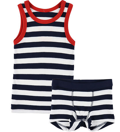 Katvig Unterwäsche - Navy/Weiß Gestreift