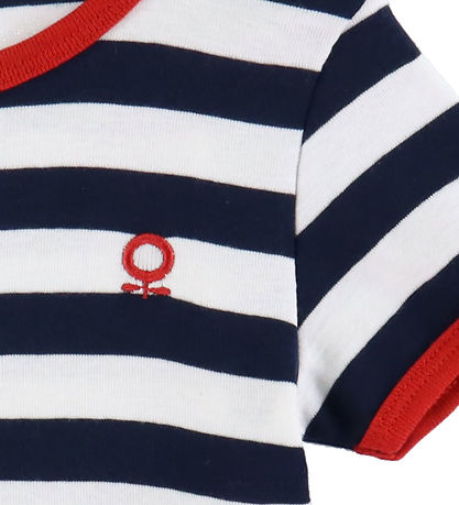 Katvig T-Shirt - Navy/Weiß Gestreift