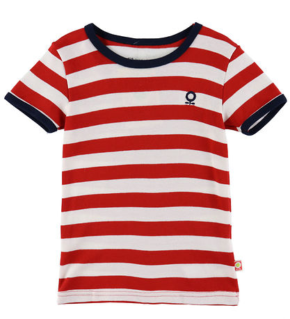Katvig T-shirt - Red/White Striped