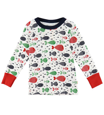 Katvig Blouse - Navy w. Fish