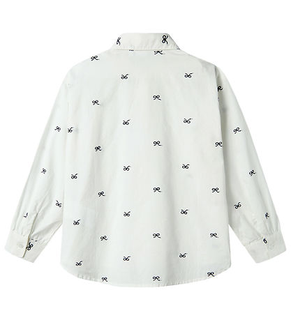 Name It Shirt - NkfFilippas - Oversize - Bright White w. Bow