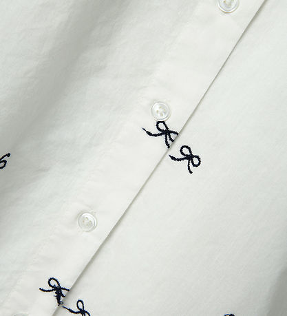 Name It Shirt - NkfFilippas - Oversize - Bright White w. Bow