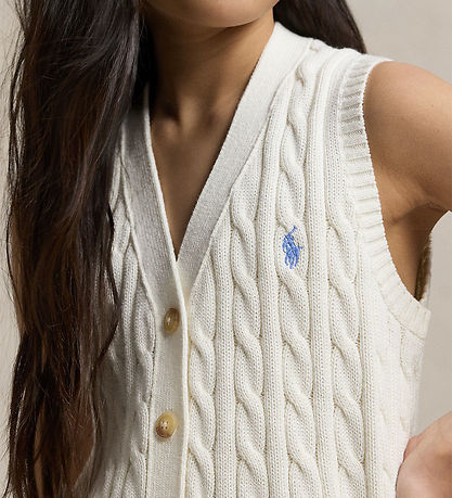 Polo Ralph Lauren Waistcoat - Knitted - White