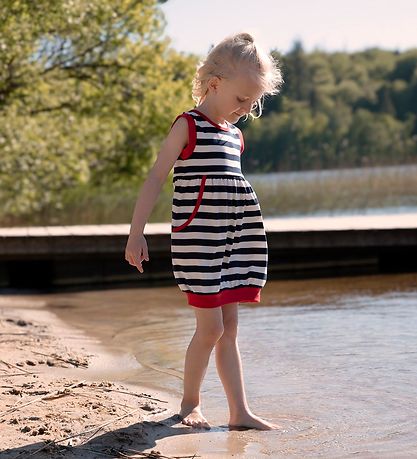 Katvig Dress - Navy/White Striped